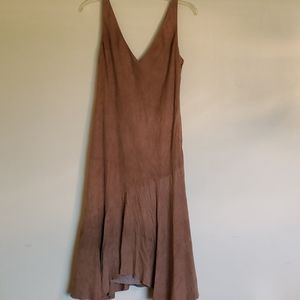 RARE - RALPH LAUREN Suede Sleeveless Dress